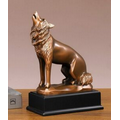 Wolf Figurine 6"W x 9"H